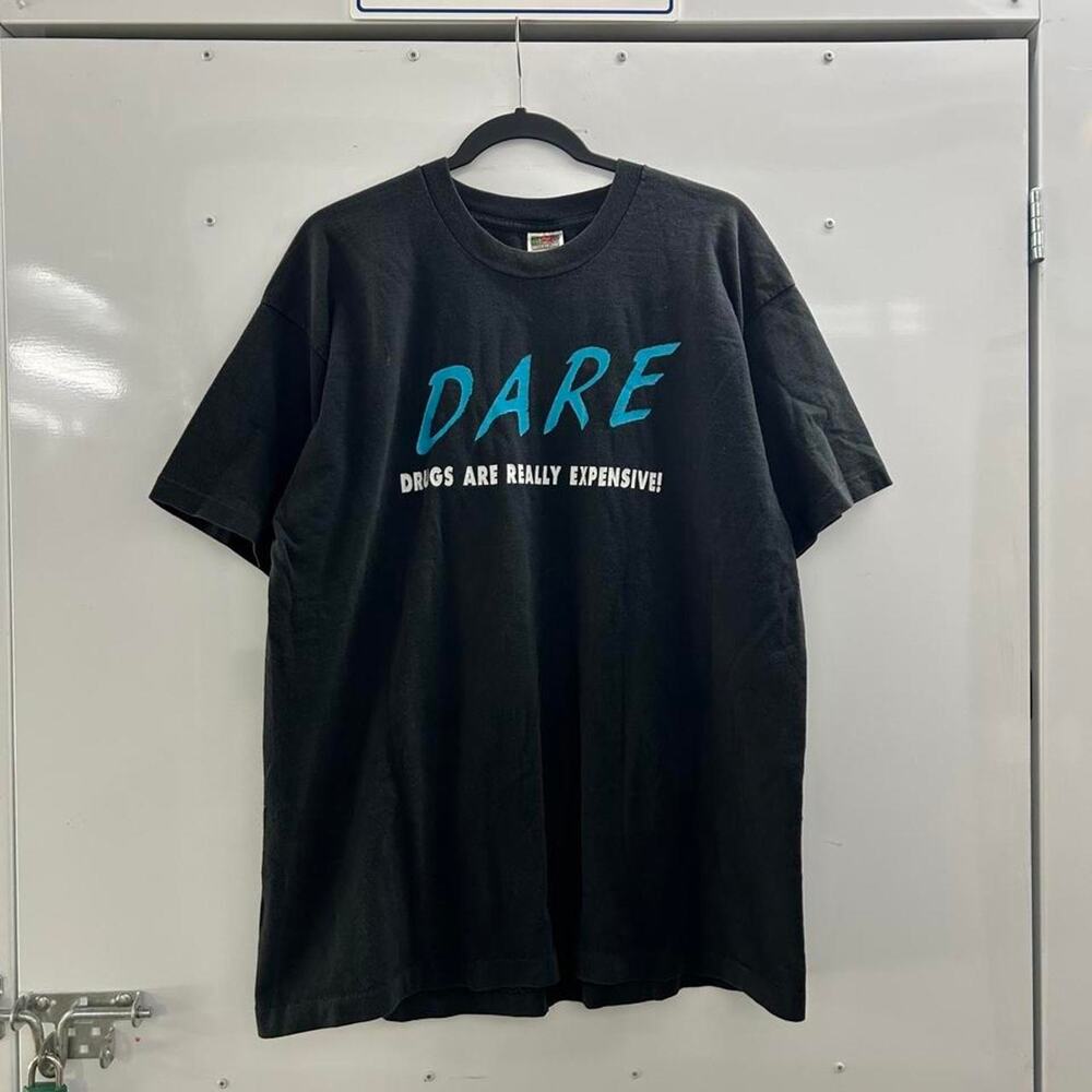 VTG 90s DARE Drugs Are Really Expensive parody T-Shirt